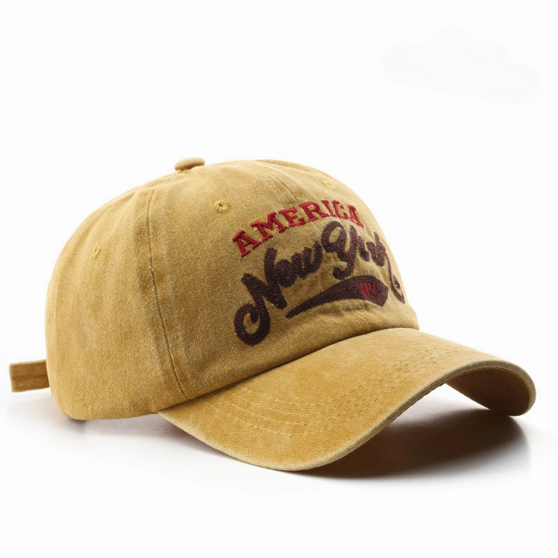 Wholesale Cotton Letter Embroidery Washed Baseball Cap