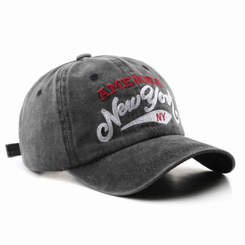 Wholesale Cotton Letter Embroidery Washed Baseball Cap