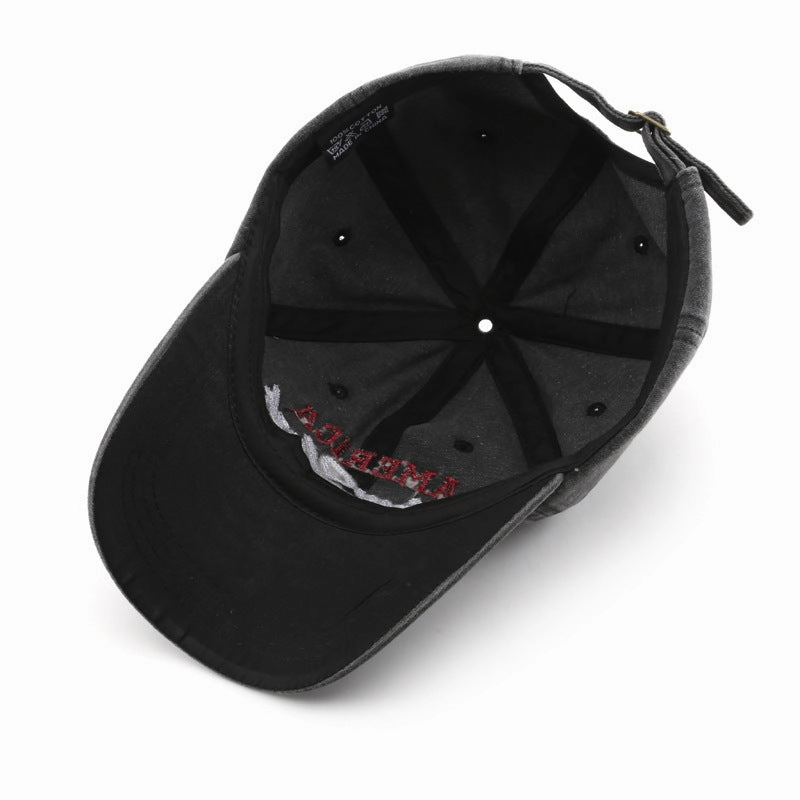 Wholesale Cotton Letter Embroidery Washed Baseball Cap