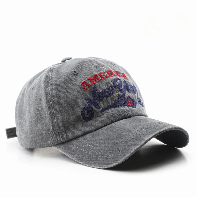 Wholesale Cotton Letter Embroidery Washed Baseball Cap