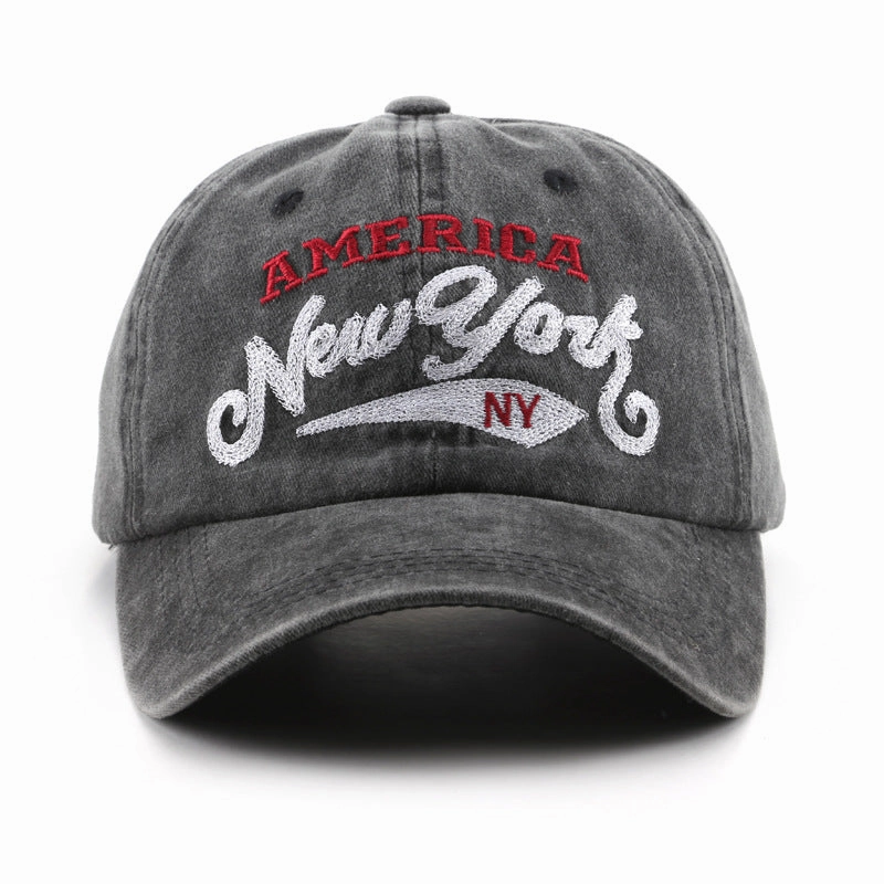 Wholesale Cotton Letter Embroidery Washed Baseball Cap