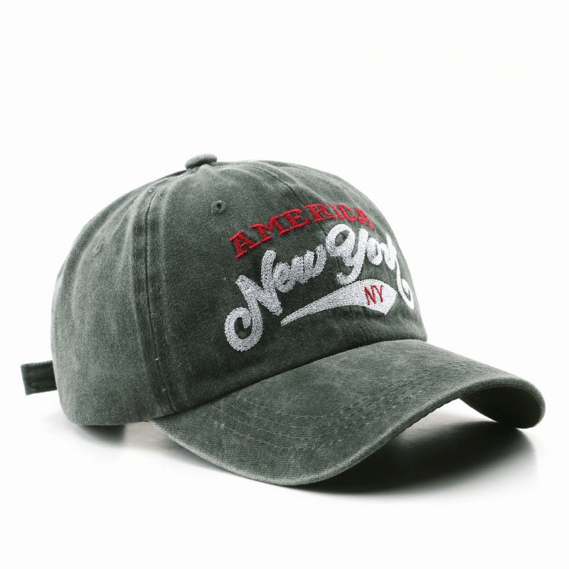 Wholesale Cotton Letter Embroidery Washed Baseball Cap