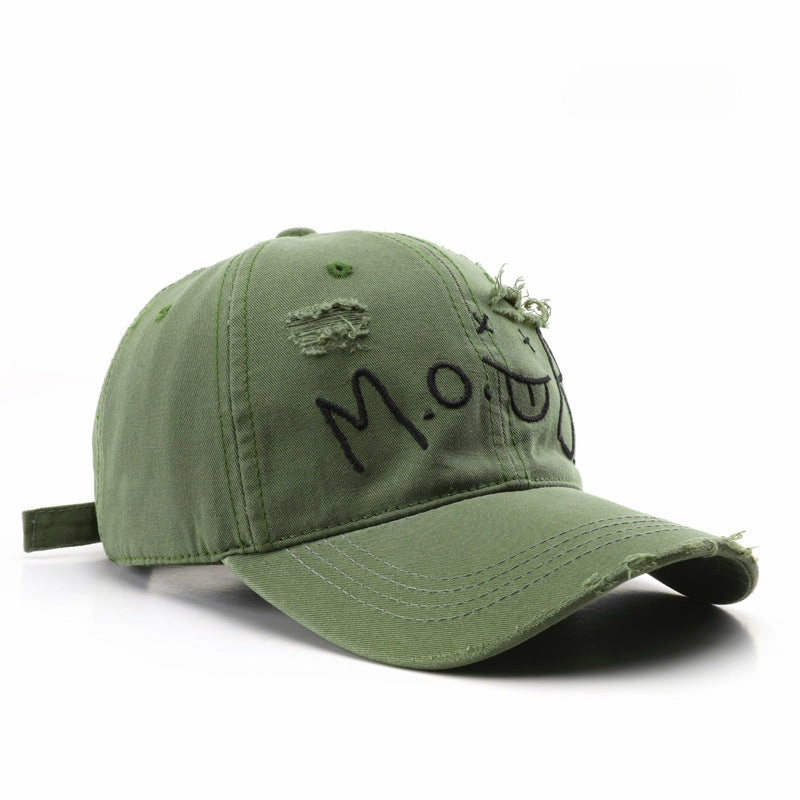 Wholesale Cotton Letter Embroidery Washed Baseball Cap