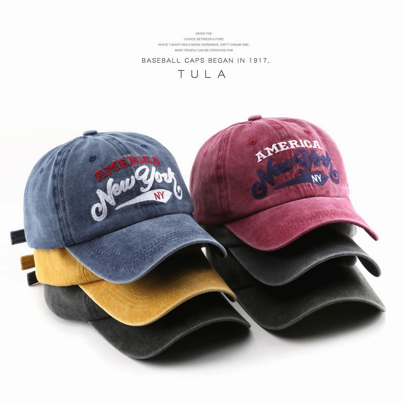 Wholesale Cotton Letter Embroidery Washed Baseball Cap