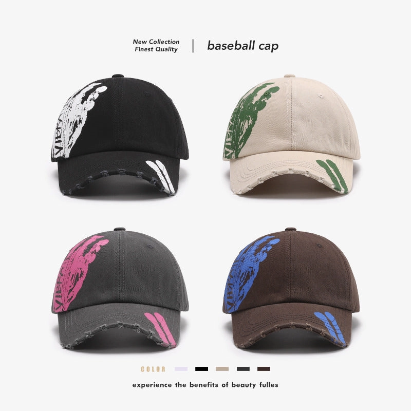 Wholesale Cotton Letter Soft Top Curved Brim Baseball Cap