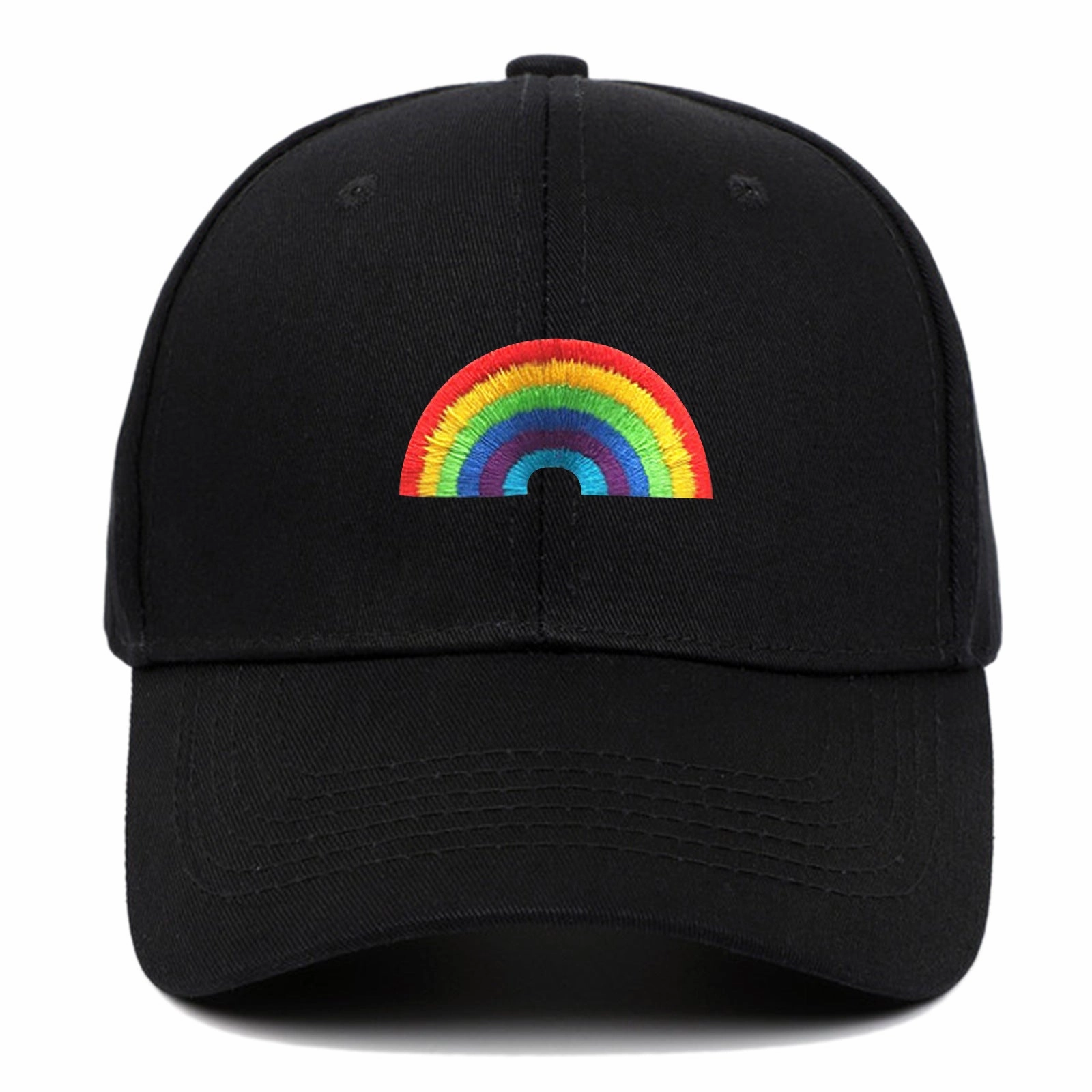 Wholesale Cotton LGBT Rainbow Embroidery Baseball Cap