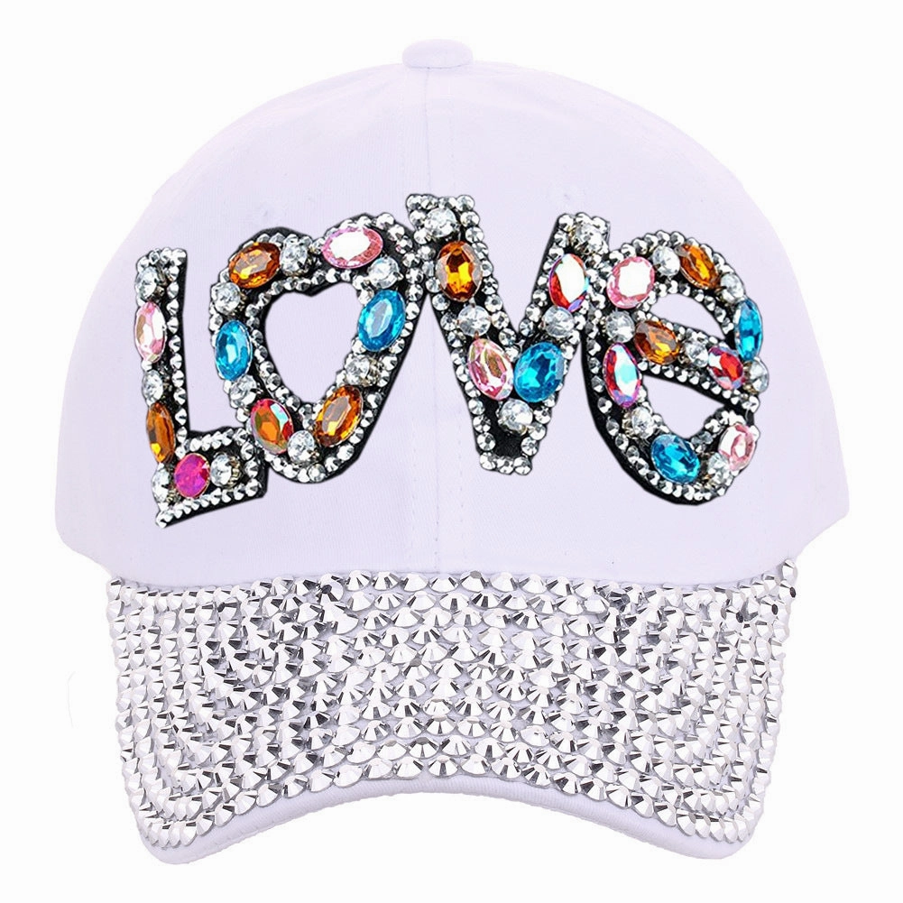 Wholesale Cotton LOVE Letter Dot Diamond Baseball Cap