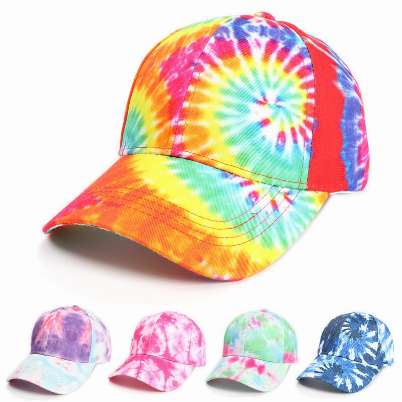 Wholesale Cotton New Tie-dye Personality 3D Printing Pattern Baseball Cap