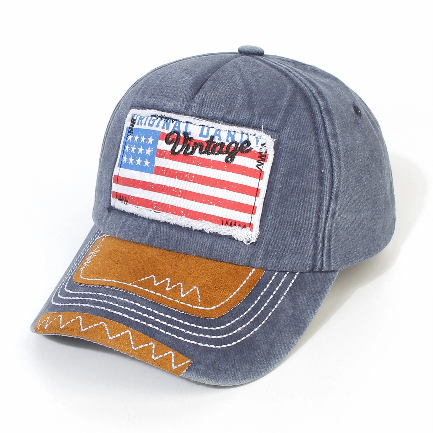Wholesale Cotton Polyester American Flag Baseball Cap