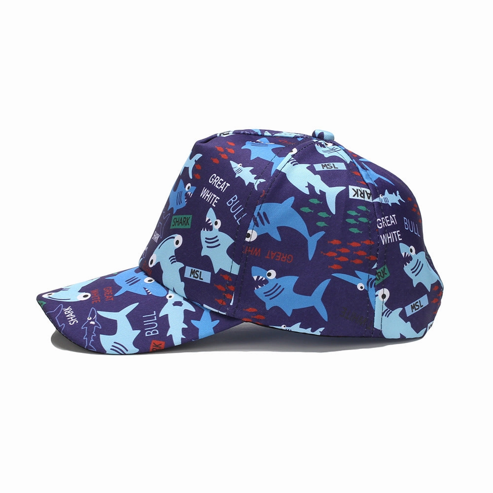 Wholesale Cotton Polyester Cartoon Animal Fruit Print Kids Baseball Cap