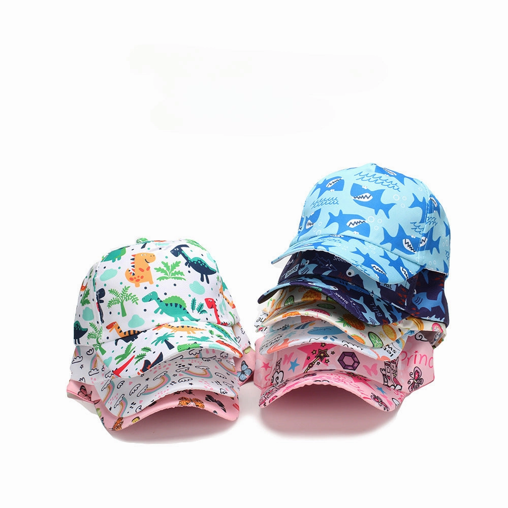 Wholesale Cotton Polyester Cartoon Animal Fruit Print Kids Baseball Cap