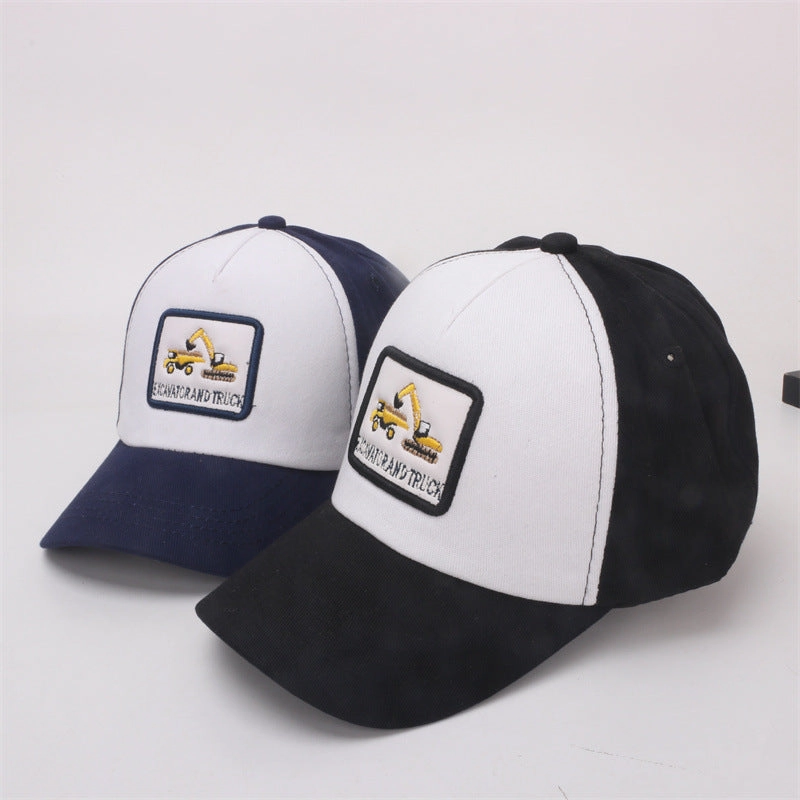 Wholesale Cotton Polyester Cartoon Excavator Children's Baseball Caps