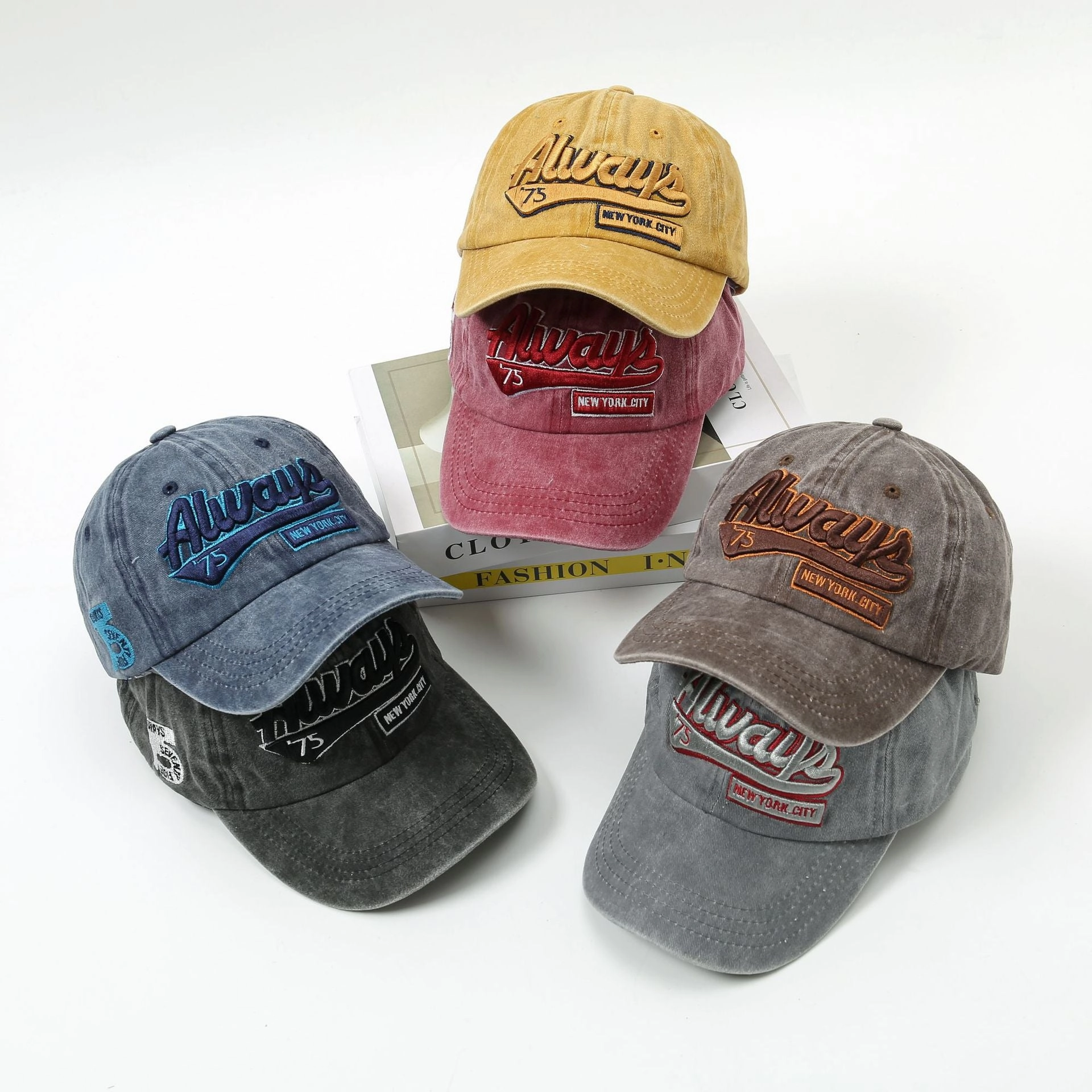 Wholesale Cotton Polyester Denim Letter Embroidery Cap
