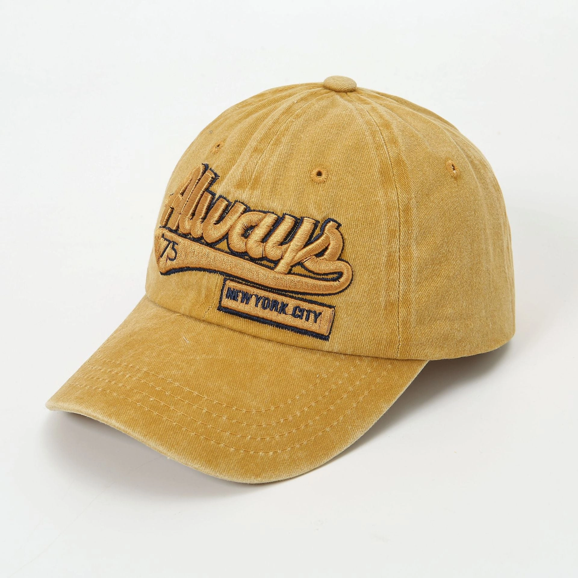 Wholesale Cotton Polyester Denim Letter Embroidery Cap