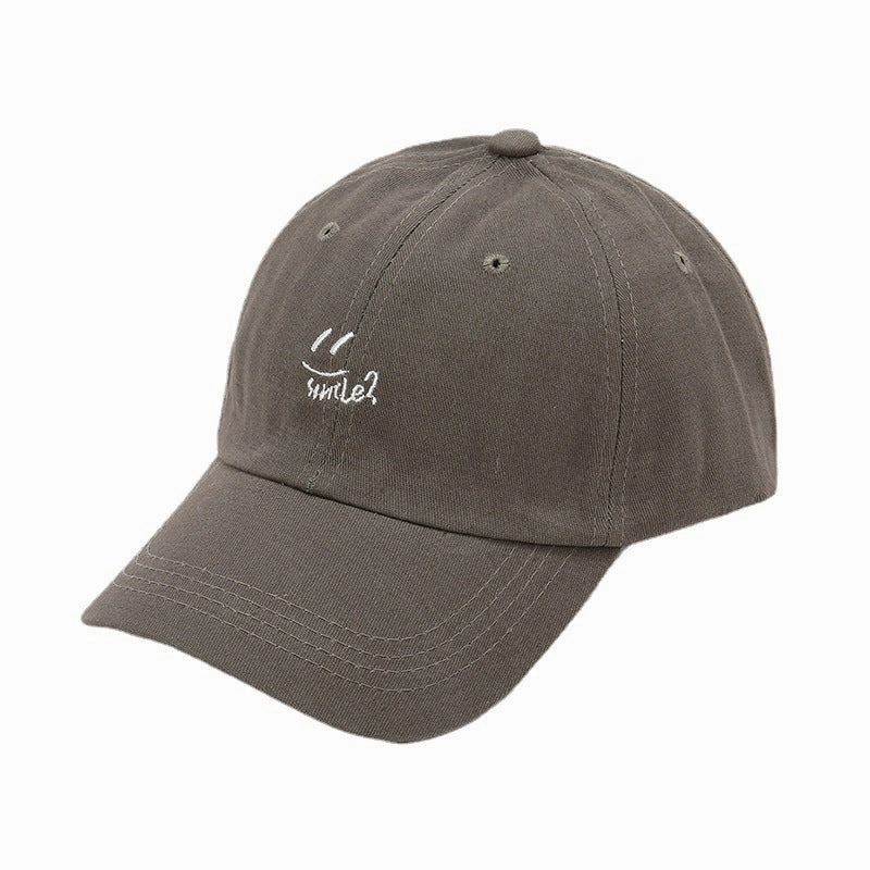 Wholesale Cotton Polyester Embroidered Smiley Face Baseball Cap