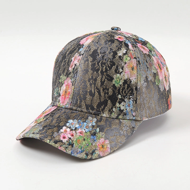 Wholesale Cotton Polyester Gold Jacquard Cap