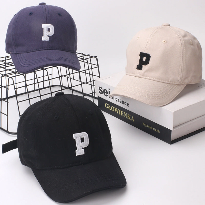 Wholesale Cotton Polyester Letter P Children's Baseball Caps