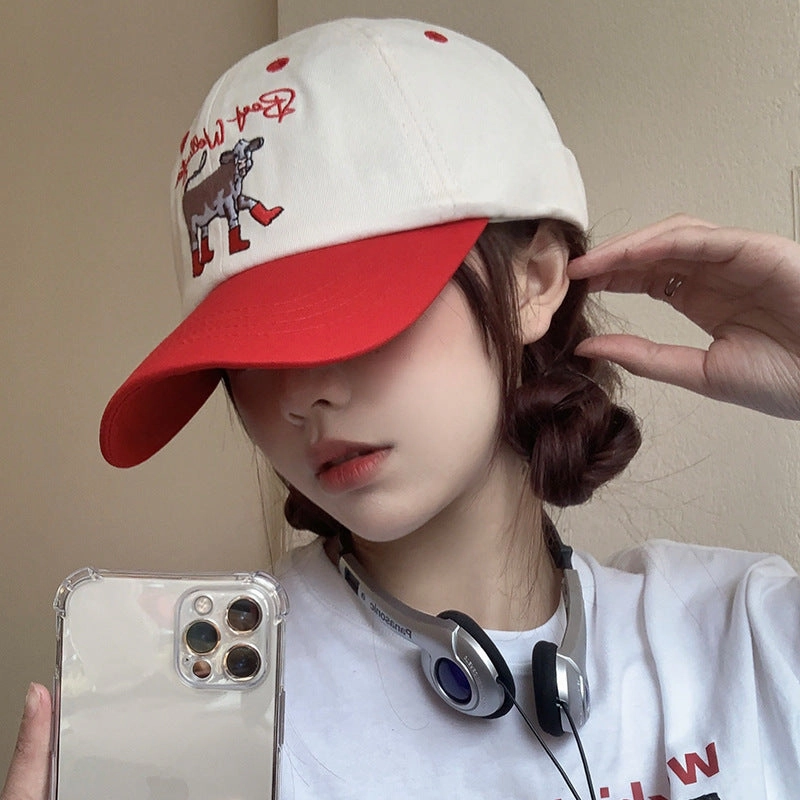Wholesale Cotton Polyester Milk Leopard Beret