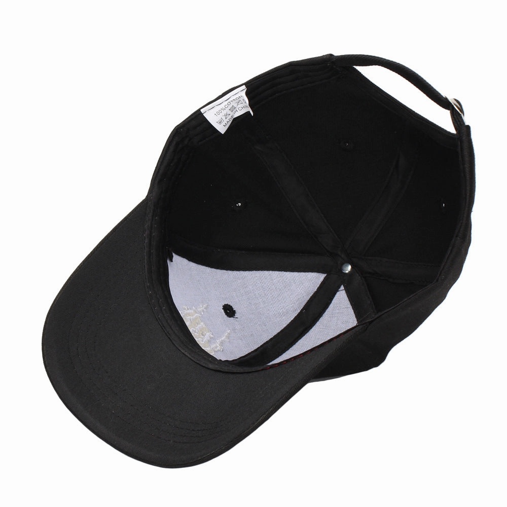Wholesale Cotton Polyester Skull Hands Embroidered Baseball Cap
