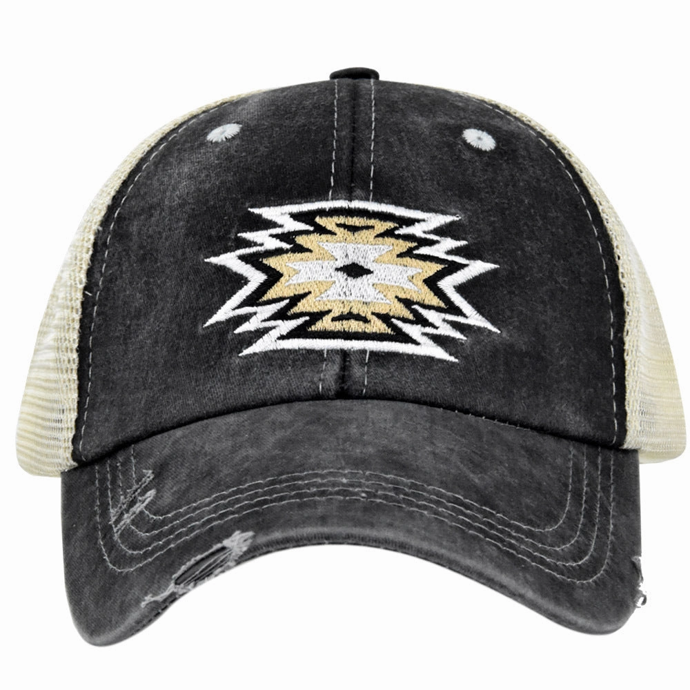 Wholesale Cotton Ponytail Hole Embroidery Baseball Cap