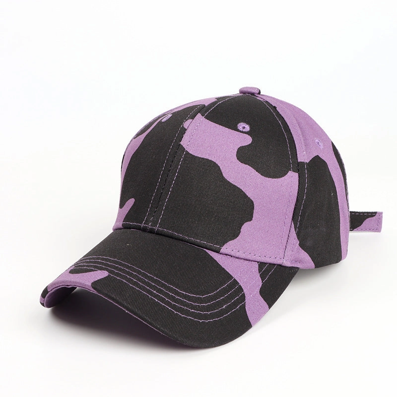 Wholesale Cotton Printed Cartoon Cow Curved Brim Baseball Caps