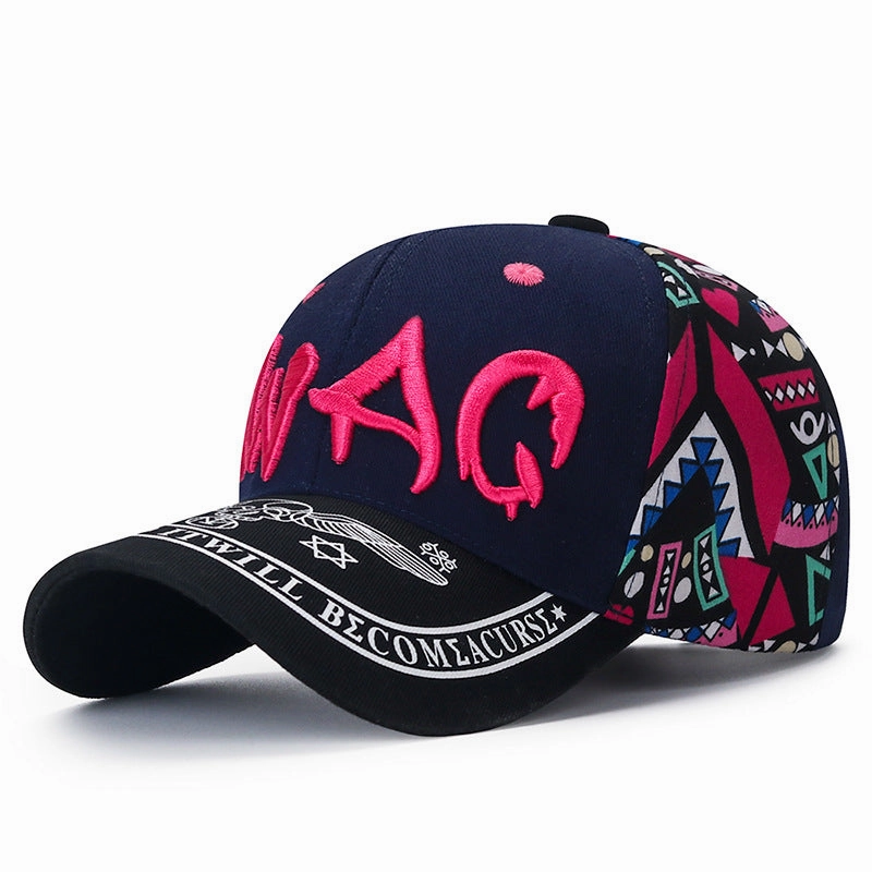 Wholesale Cotton Printed Letter Embroidered Baseball Caps