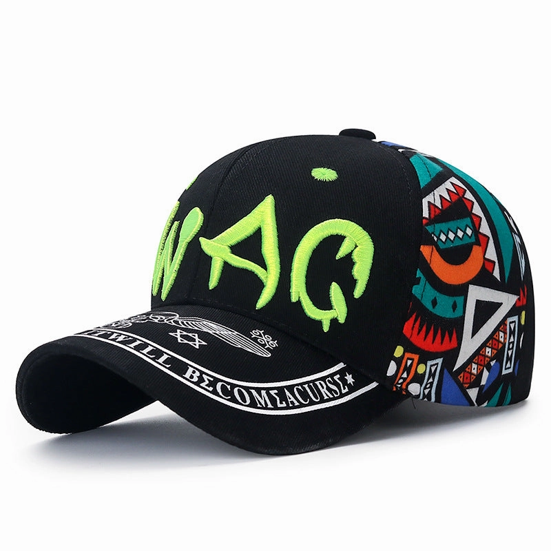 Wholesale Cotton Printed Letter Embroidered Baseball Caps