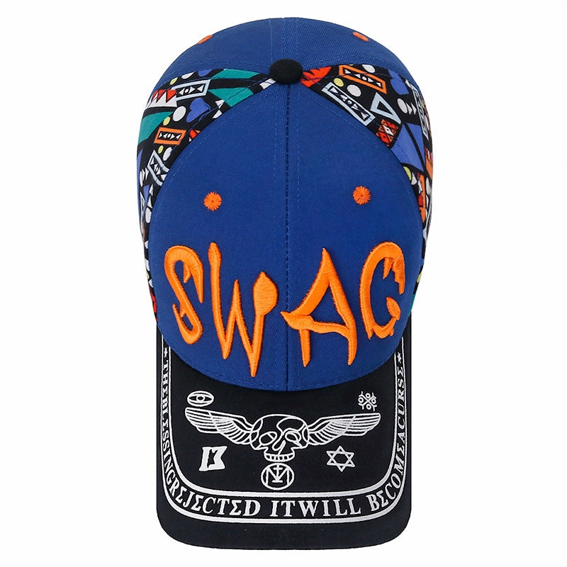 Wholesale Cotton Printed Letter Embroidered Baseball Caps