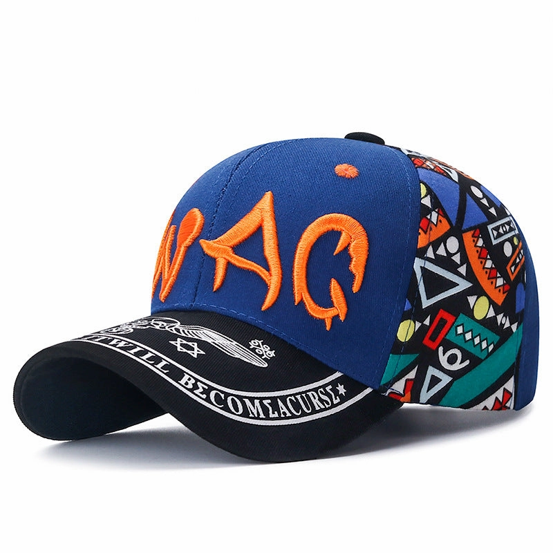 Wholesale Cotton Printed Letter Embroidered Baseball Caps