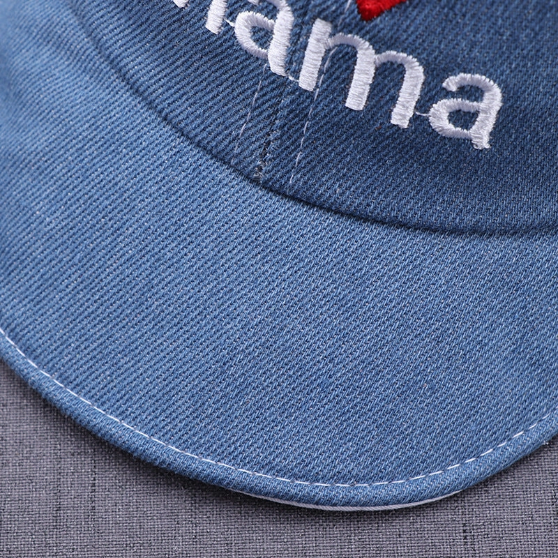 Wholesale Cotton Printed Love Denim Children's Hats