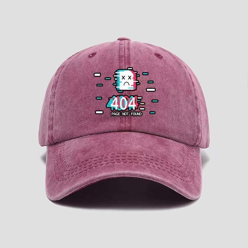 Wholesale Cotton Printed Washed Old Cartoon Sun Protection Baseball Caps