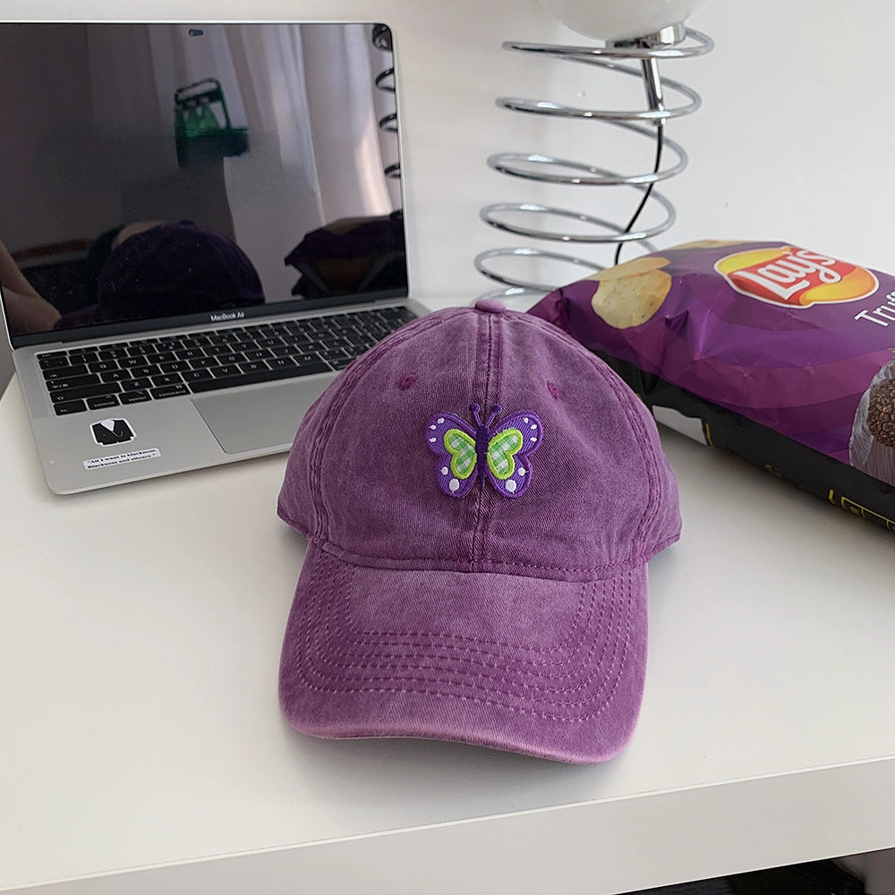 Wholesale Cotton Retro Butterfly Baseball Cap