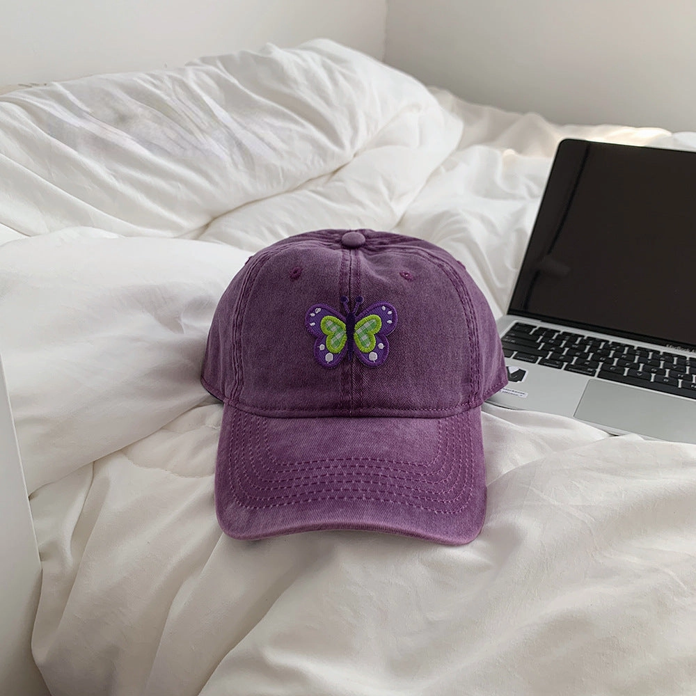 Wholesale Cotton Retro Butterfly Baseball Cap