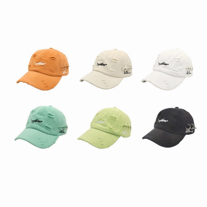 Wholesale Cotton Ripped Hoops Baseball Cap
