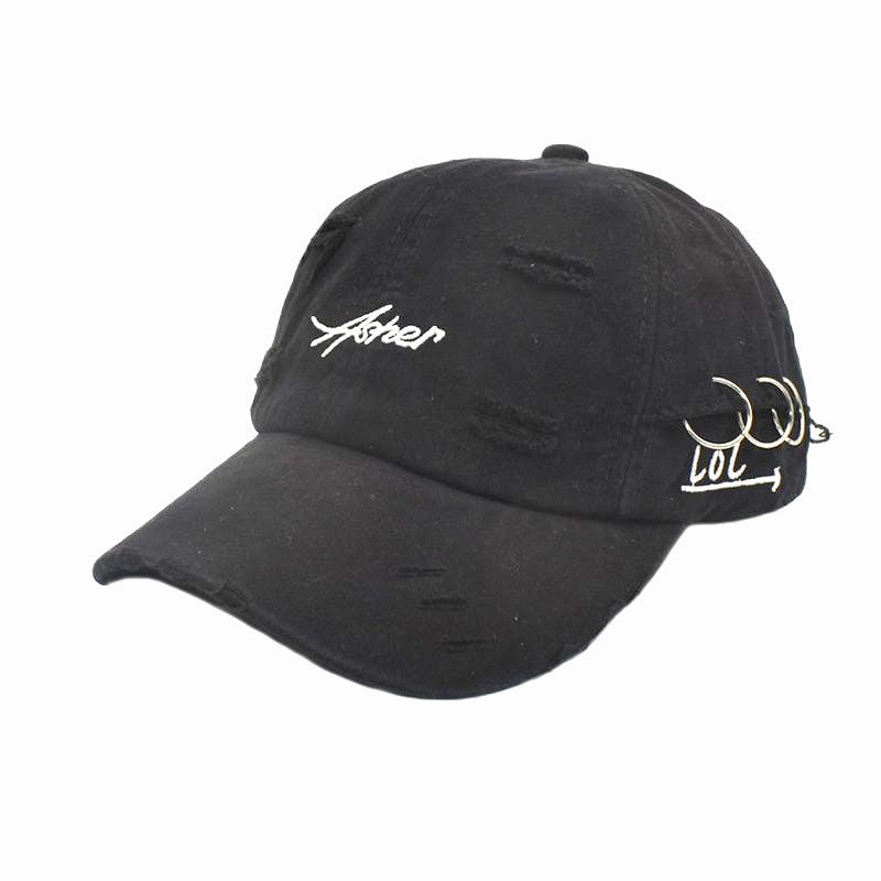 Wholesale Cotton Ripped Hoops Baseball Cap
