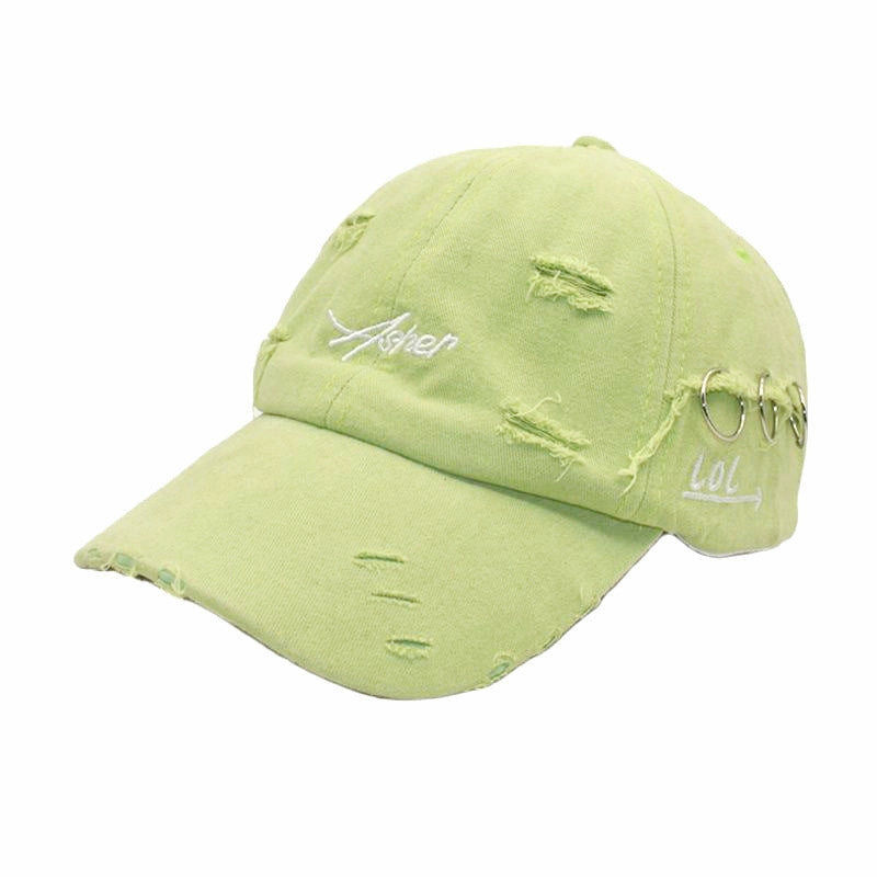 Wholesale Cotton Ripped Hoops Baseball Cap