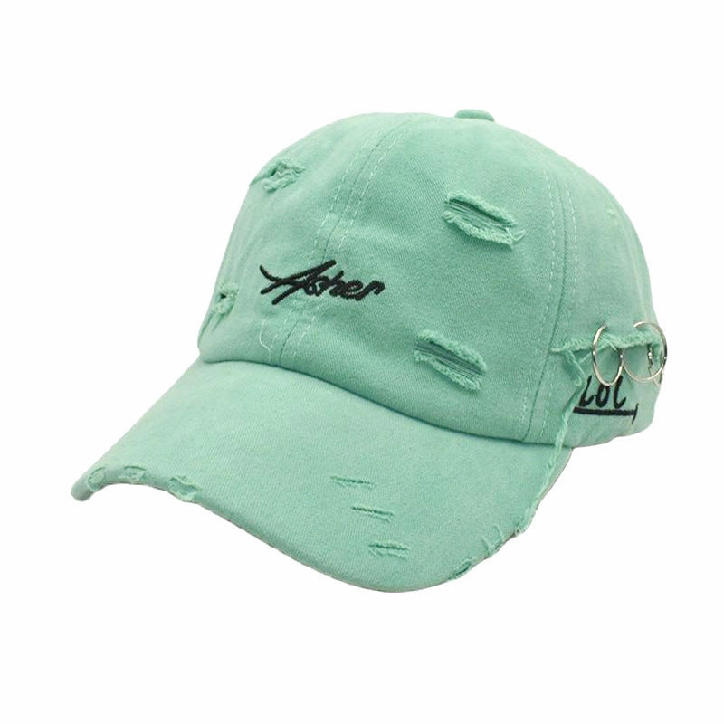 Wholesale Cotton Ripped Hoops Baseball Cap