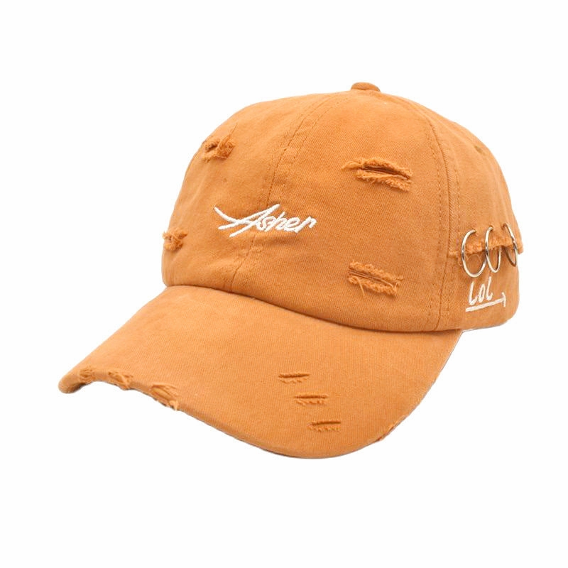 Wholesale Cotton Ripped Hoops Baseball Cap