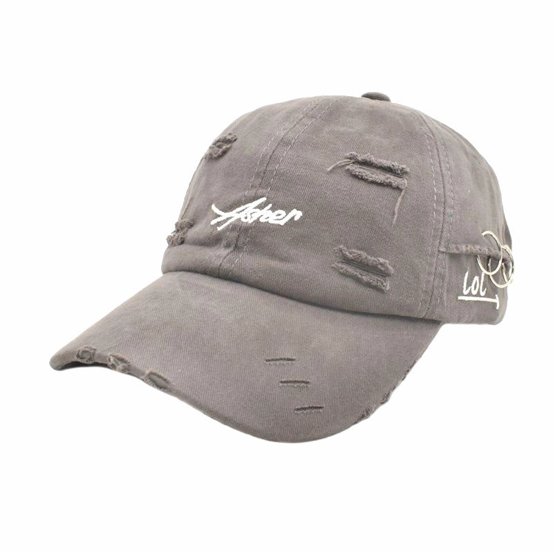 Wholesale Cotton Ripped Hoops Baseball Cap