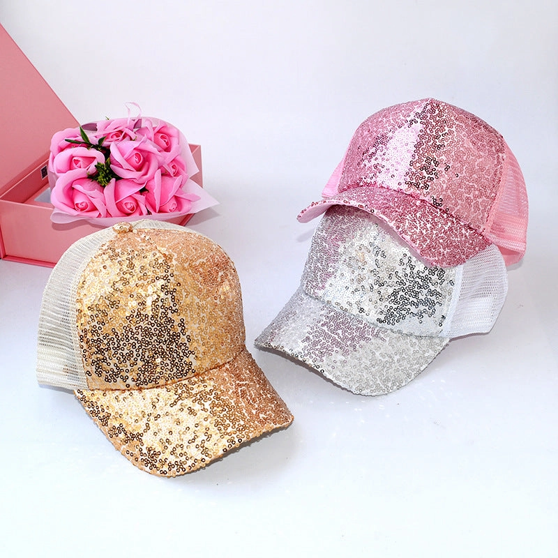Wholesale Cotton Sequin Baseball Caps