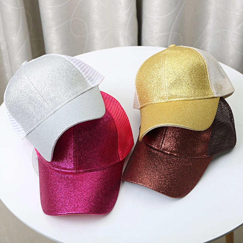 Wholesale Cotton Sequin Fluorescent Baseball Cap
