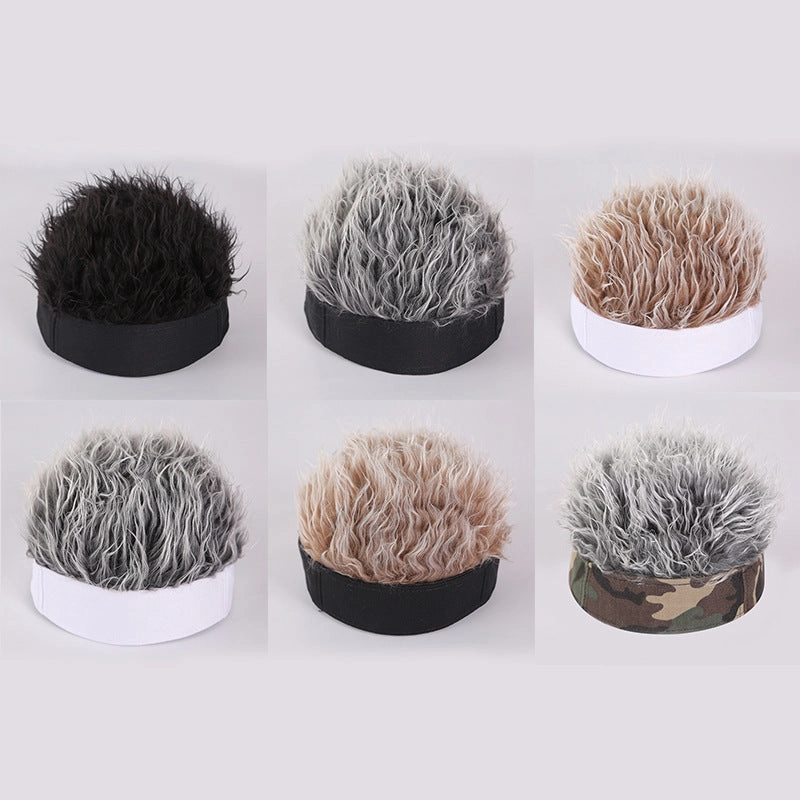 Wholesale Cotton Simulated Wig Baseball Caps