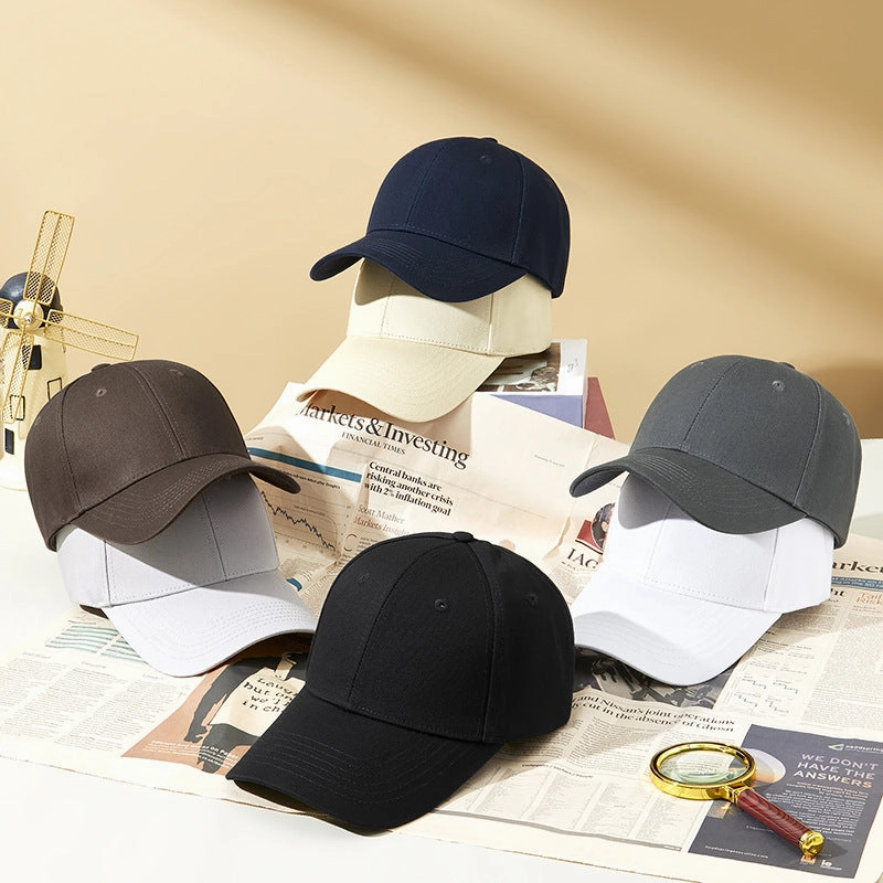Wholesale Cotton Solid Color Sunshade Duckbill Caps