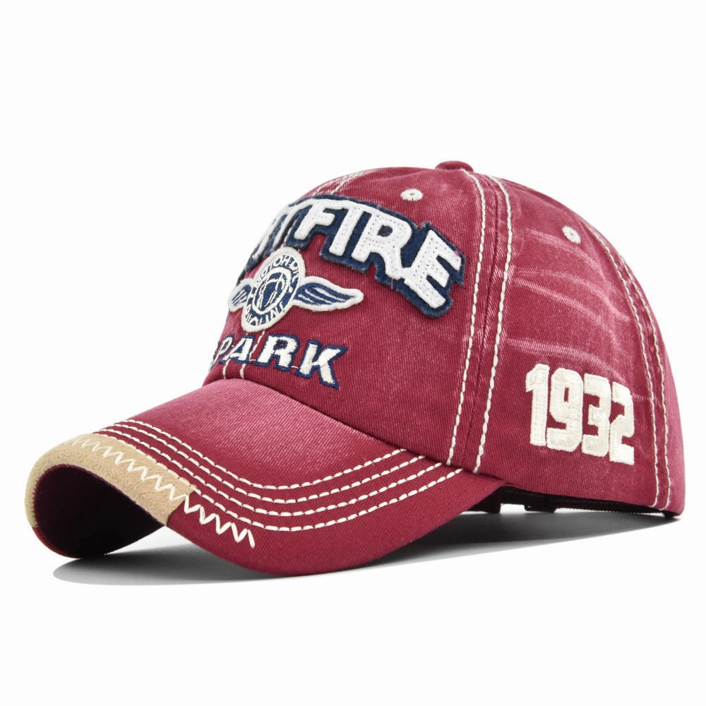 Wholesale Cotton Spitfire Three-dimensional Embroidered Baseball Cap