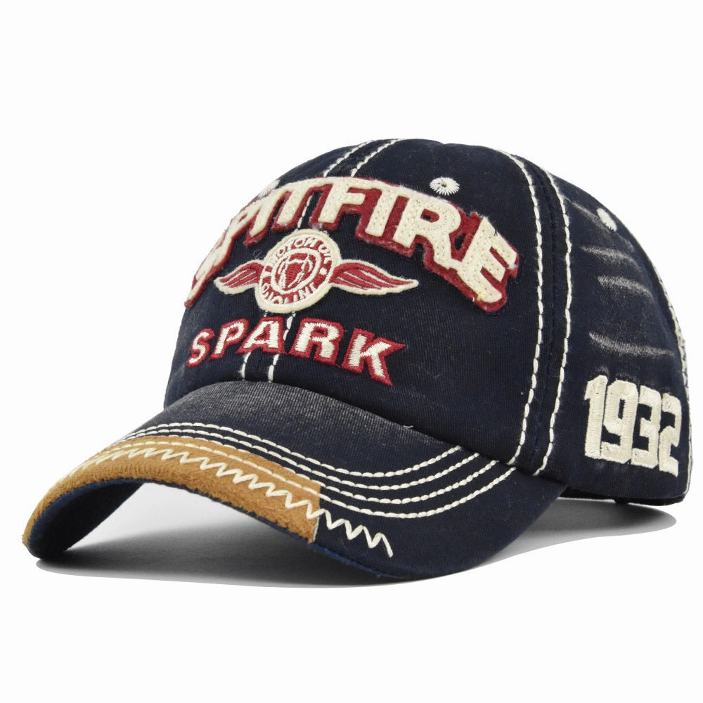 Wholesale Cotton Spitfire Three-dimensional Embroidered Baseball Cap