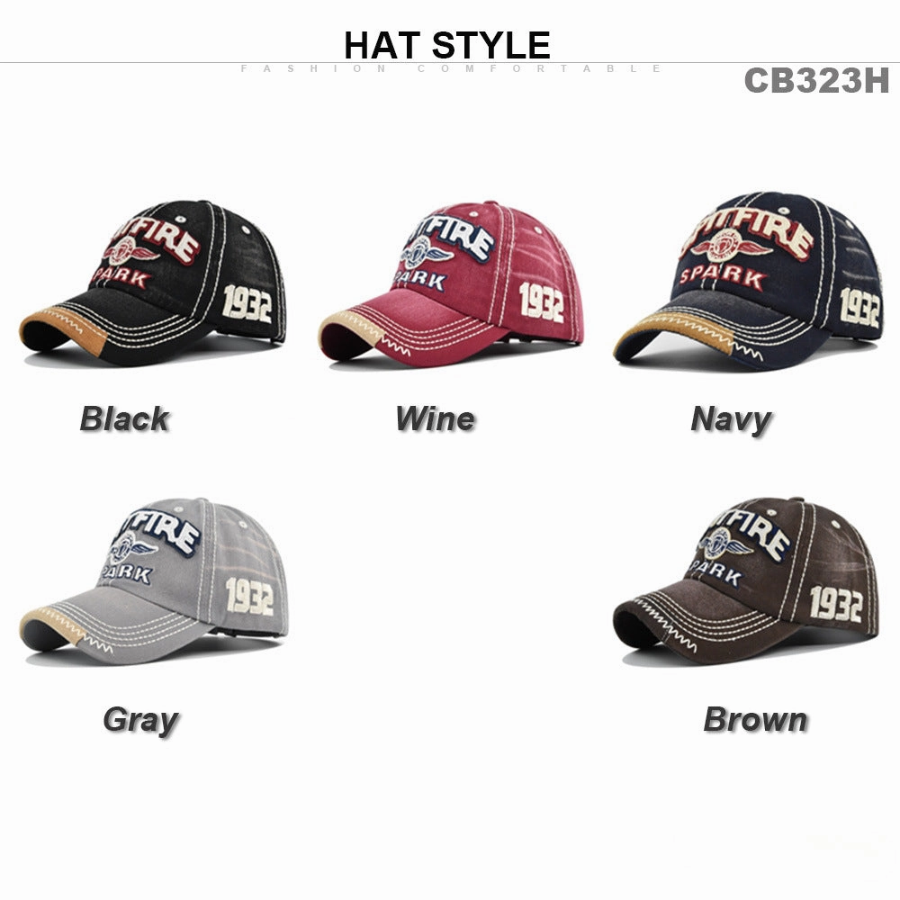 Wholesale Cotton Spitfire Three-dimensional Embroidered Baseball Cap
