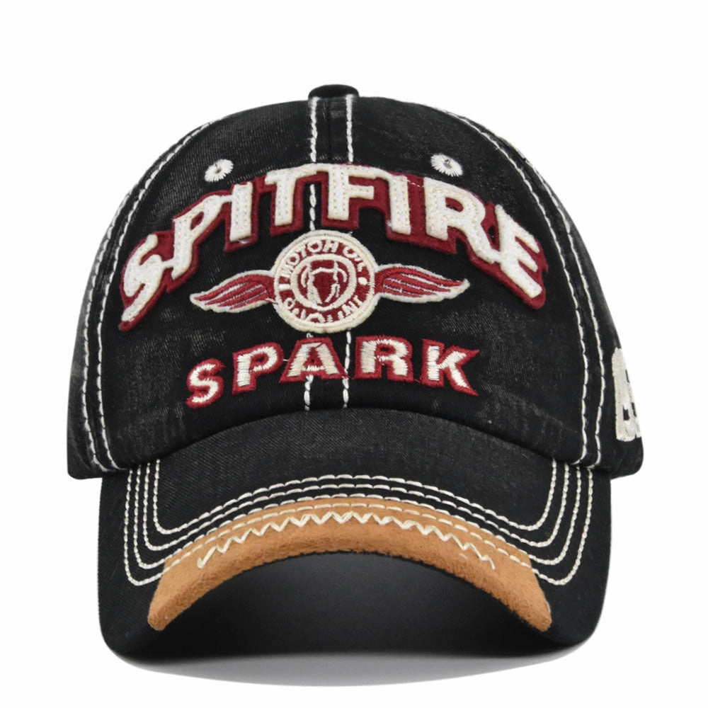 Wholesale Cotton Spitfire Three-dimensional Embroidered Baseball Cap