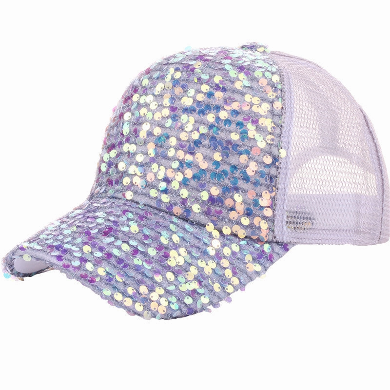 Wholesale Cotton Summer Sequin Sun Hat Baseball Cap