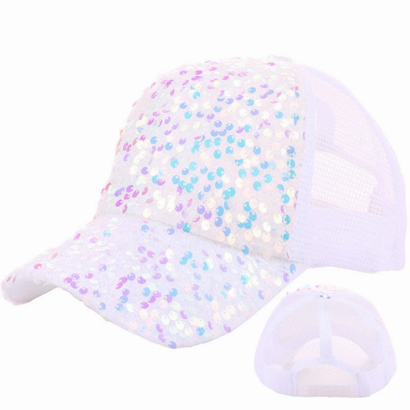 Wholesale Cotton Summer Sequin Sun Hat Baseball Cap