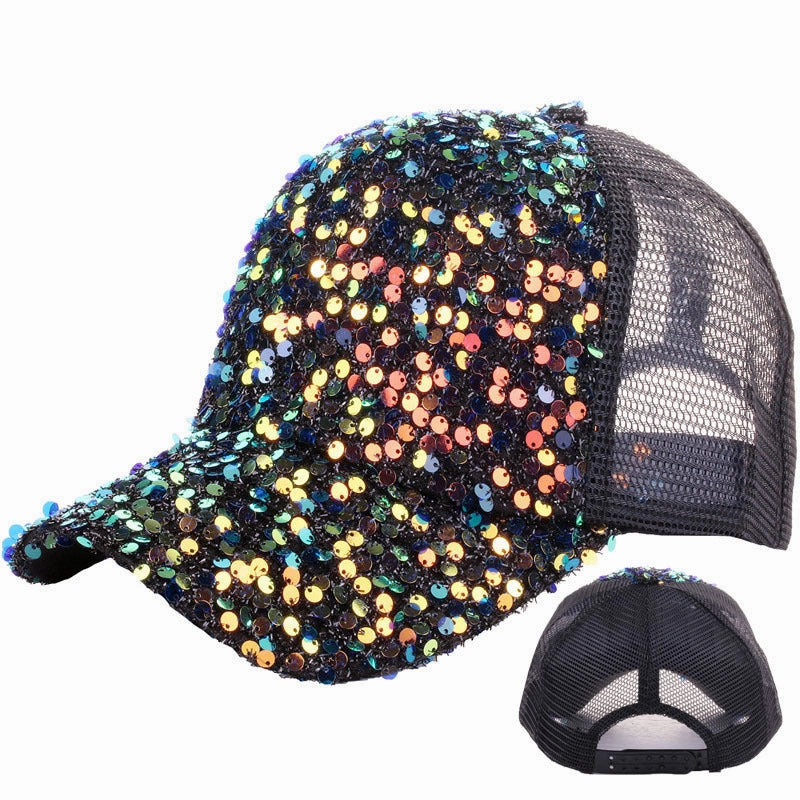 Wholesale Cotton Summer Sequin Sun Hat Baseball Cap